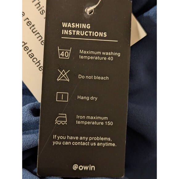 OWIN Blue Off Shoulder Ruched Bodycon Midi Dress Size M NWT - Picture 4 of 7